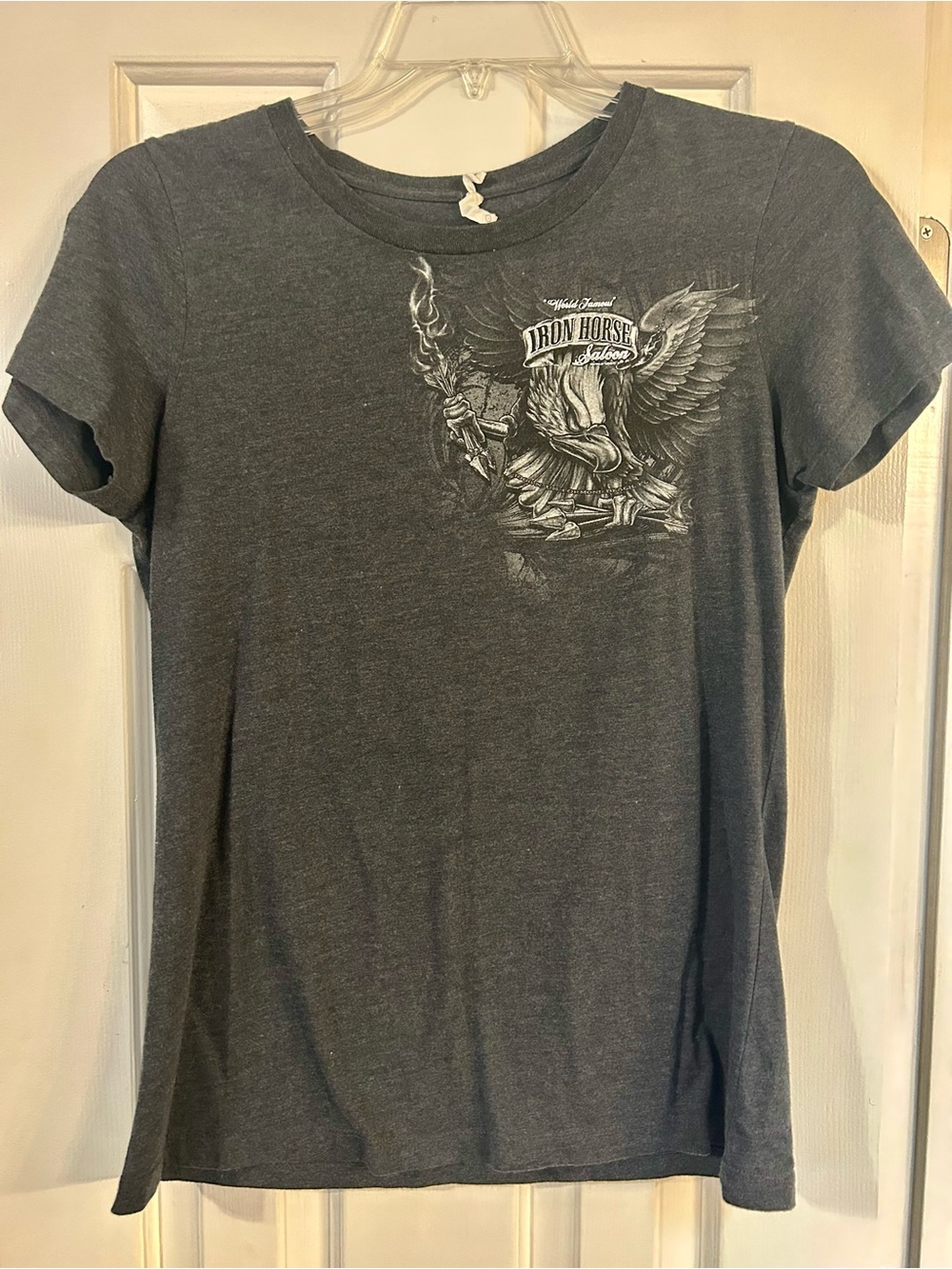 Iron Horse gray graphic tee